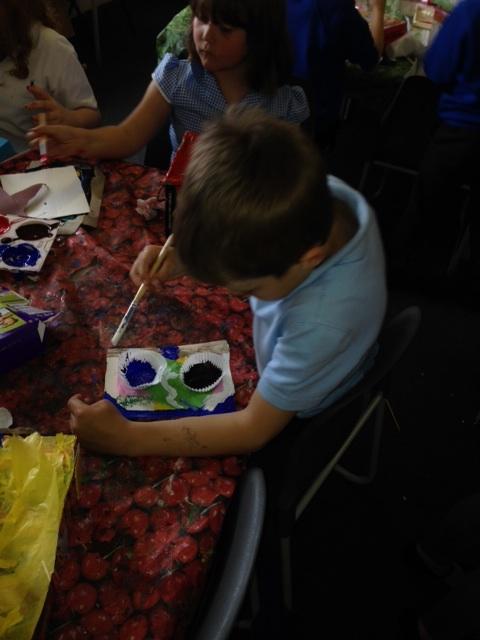 Sami is very busy making his boat!