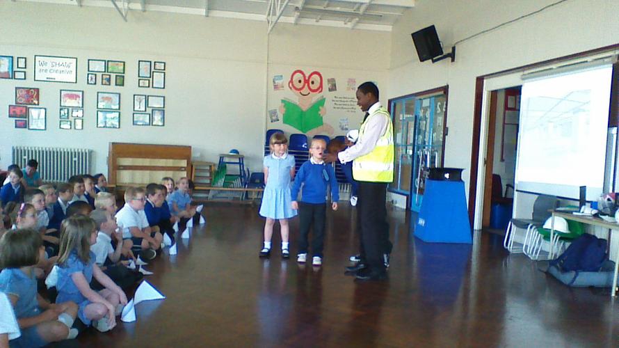 The engineer came...