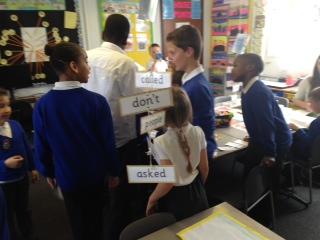 Year 6 came to ask us questions about our topic.