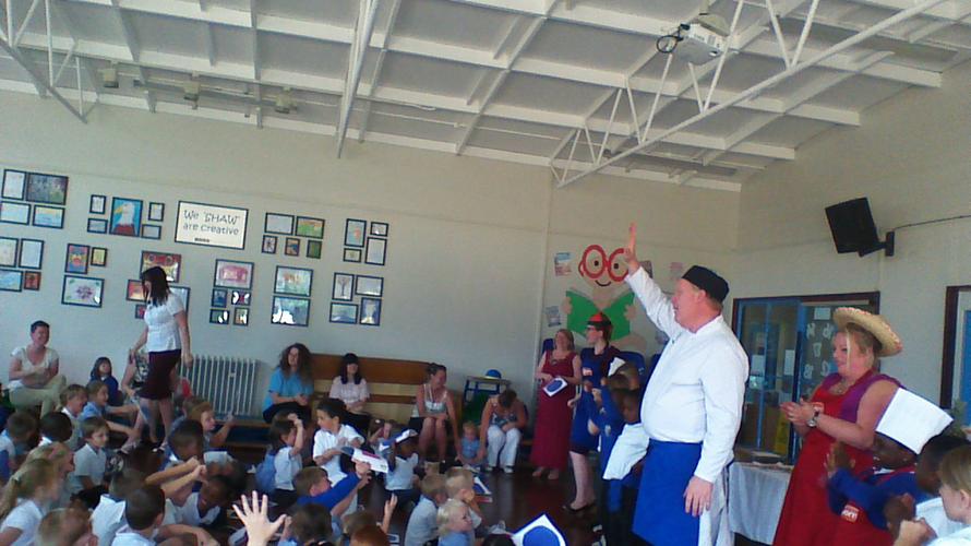 Chef Jamie taught us how to cook.