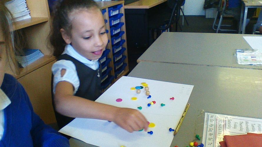 Molly is busy counting.