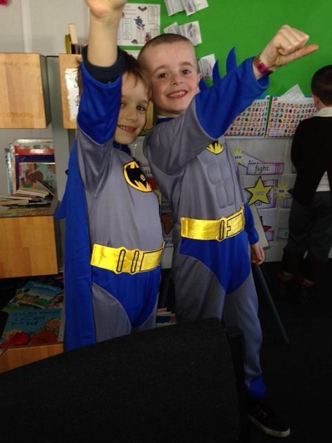 "To the bat cave class 2A!"